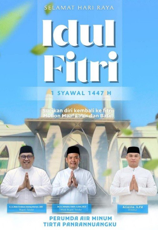 Bupati, Wakil Bupati dan Direktur PDAM Takalar