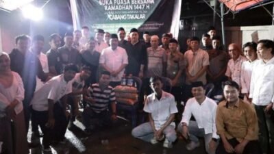 Buka Puasa Bersama dan Penyerahan Bantuan, HMI Apresiasi Kekompakan Bupati, Wabup dan Sekda Takalar.