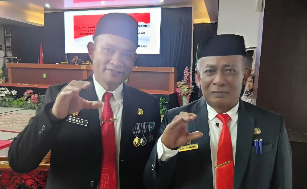 Sah! Dua PLT Naik Status Jadi Pejabat Definitif, Bupati Takalar Lantik Inspektur dan Sekwan