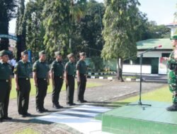 Dandim 1426/Takalar Pimpin Korp Raport, 11 Prajurit Naik Pangkat