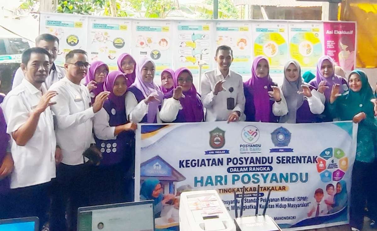 Hari Posyandu Nasional, Disdukcapil Takalar Ikut Andil dalam Layanan Terpadu 6 Bidang SPM