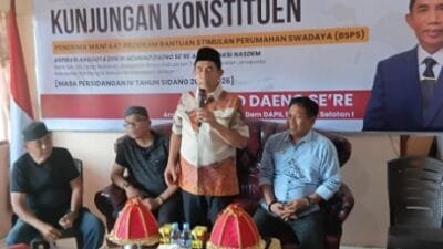 Kunjungan Konstituen Penerima BSPS H. Achmad Daeng Se’re, Dapat Pujian dari Warga Jipang