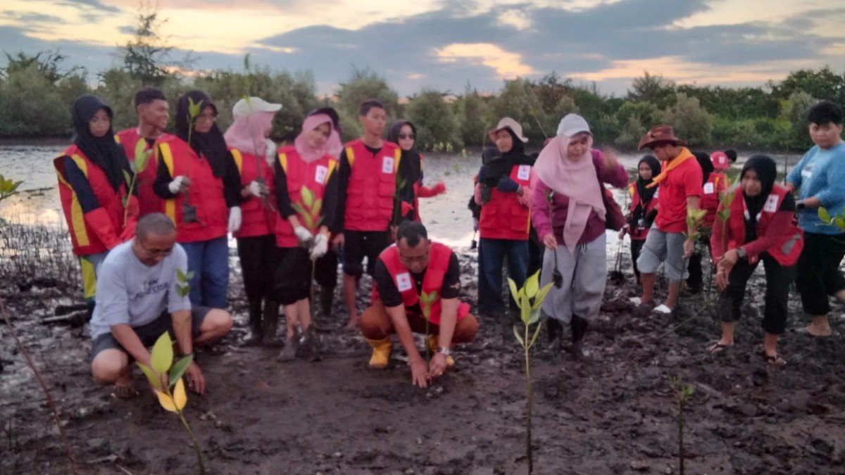 PMI Takalar Gelar Camp Pesisir dan Tanam 1.000 Mangrove, Libatkan 150 Relawan Muda