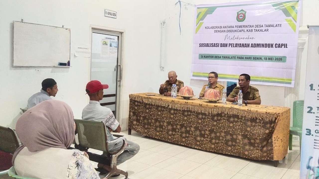 Disdukcapil Takalar Permudah Rekam KTP-el dan Aktivasi IKD,di Kantor Desa Tamalate