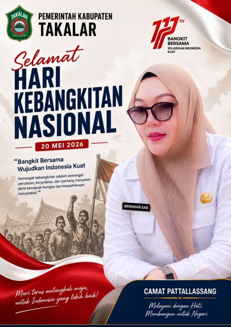 Hari Kebangkitan Nasional 2026, Camat Pattallassang Tegaskan Komitmen Dukung Program Takalar Cepat