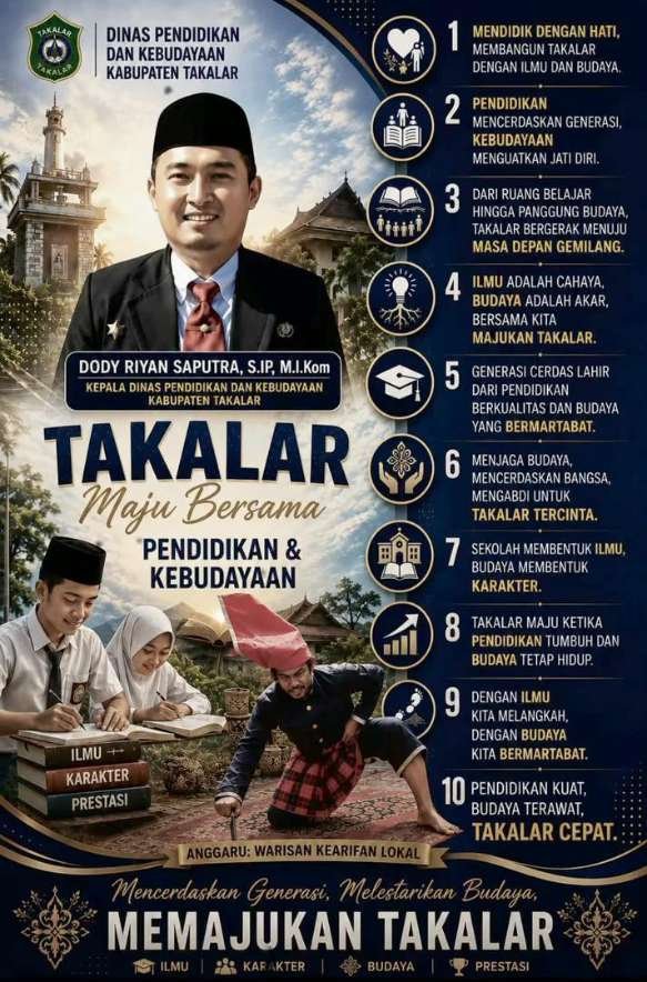 Dody Riyan Saputra Tegaskan Komitmen Majukan Pendidikan dan Budaya di Takalar
