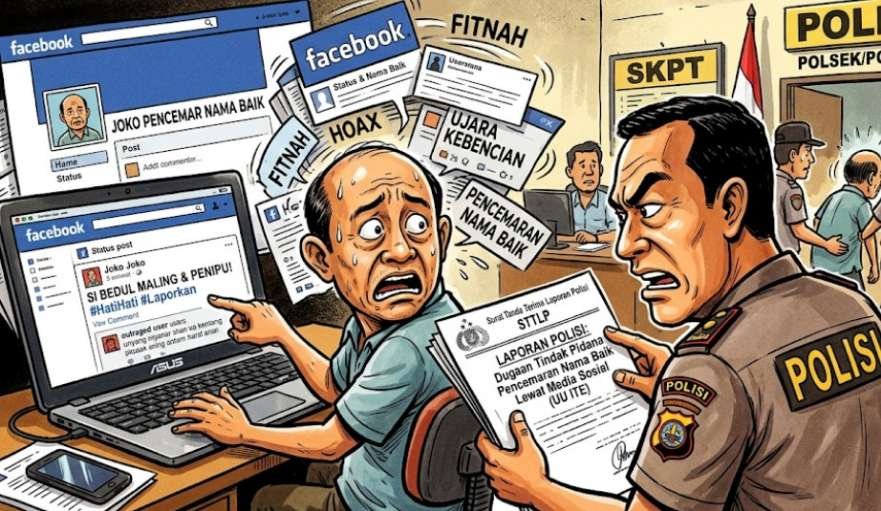 Dugaan Pencemaran Nama Baik, Seorang Jurnalis di Takalar Laporkan Akun Facebook ke Polisi
