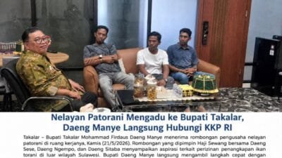 Nelayan Patorani Mengadu ke Bupati Takalar, Daeng Manye Langsung Hubungi KKP RI