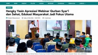 Hengky Yasin Apresiasi Webinar Qurban Syar’i dan Sehat, Edukasi Masyarakat Jadi Fokus Utama
