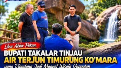 Libur Akhir Pekan, Bupati Takalar Tinjau Air Terjun Timurung Ko’mara yang Digadang Jadi Magnet Wisata Unggulan