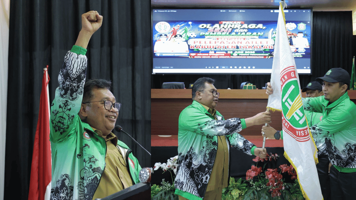 Bupati Daeng Manye Kobarkan Semangat "Takalar Cepat", Kontingen Porsenijar Ditarget Raih Prestasi di Sidrap