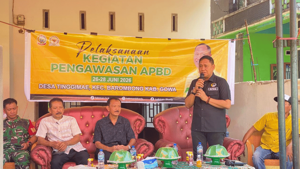 Kunjungi Desa Tinggimae Gowa, Lukman B. Kady Pastikan Pengawasan APBD Tepat Sasaran dan Serap Aspirasi Warga