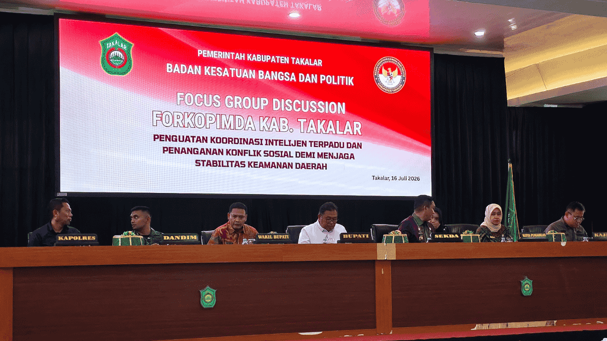 Bupati Daeng Manye Buka FGD Forkopimda Takalar, Perkuat Koordinasi Intelijen Terpadu Demi Menjaga Stabilitas Keamanan Daerah