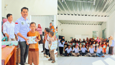 Semarak HUT Bhayangkara ke-80, Ketua APDESI Takalar Parawangsa Bagikan Buku Tulis kepada Lulusan TK Butta Toa