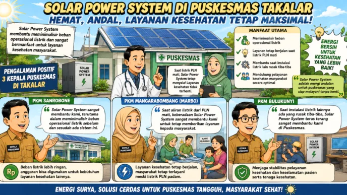 Bukan Sekadar Hemat Listrik, Solar Power System Bantu Puskesmas Takalar Jaga Layanan Tetap Berjalan