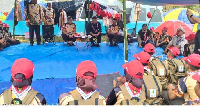Bupati Daeng Manye Sambangi Kontingen Jamnas XII, Bukti Pemda Takalar Beri Dukungan Penuh