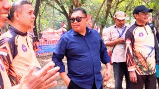 Pastikan Logistik Aman, Bupati Takalar Kunjungi  Langsung Tenda Kontingen Jamnas XII di Cibubur
