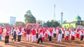 Diaspora To Moncongkomba Meriah, 1.257 Peserta Ikuti Gerak Jalan Santai dan Senam Massal