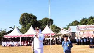 HUT RI ke-81, Kecamatan Pattallassang Gelar Upacara Kemerdekaan, Camat Bansuhari Said Bertindak sebagai Inspektur