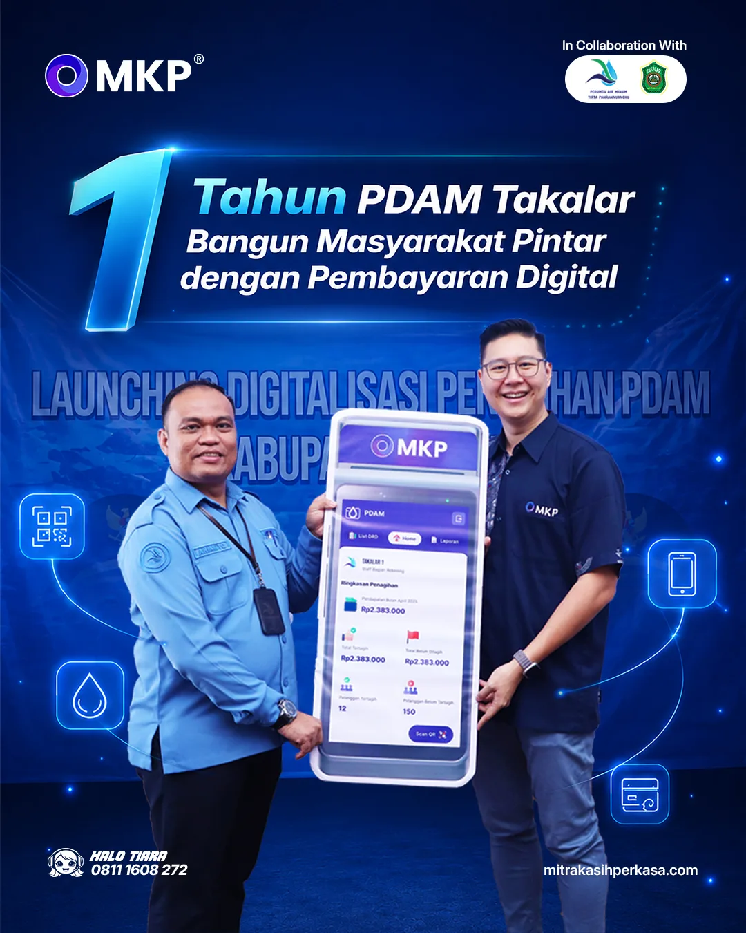 Bukti Digitalisasi di Takalar, PDAM Catat 68.311 Transaksi Cashless dan Traffic Layanan Naik 3 Kali Lipat