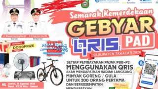 Semarak HUT RI ke-81, Gebyar QRIS PAD Takalar Hadirkan Hadiah bagi Warga yang Bayar PBB-P2