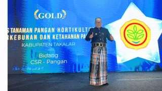 Bupati Takalar Daeng Manye Terima Penghargaan InTechSEA 2026 Kategori Gold Bidang Pangan