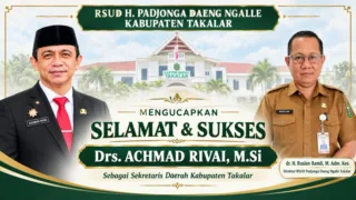 Iklan: Dirut RSUD HPDN Ucapkan Selamat dan Sukses Kepada Drs Ahmad Rivai atas di Lantiknya Menjadi Sekda Takalar