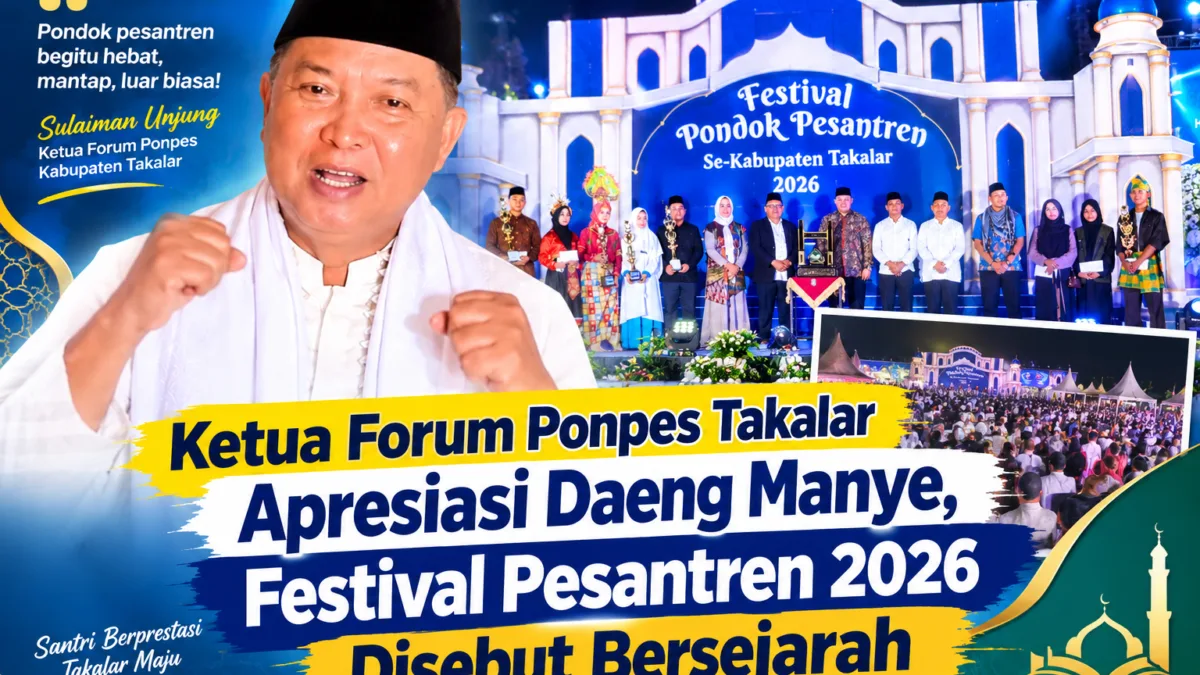 Ketua Forum Ponpes Takalar Apresiasi Daeng Manye, Festival Pesantren 2026 Disebut Bersejarah