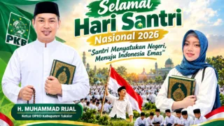 Ketua DPRD Kabupaten Takalar, H. Muhammad Rijal, mengucapkan: Selamat Hari Santri Nasional 2026
